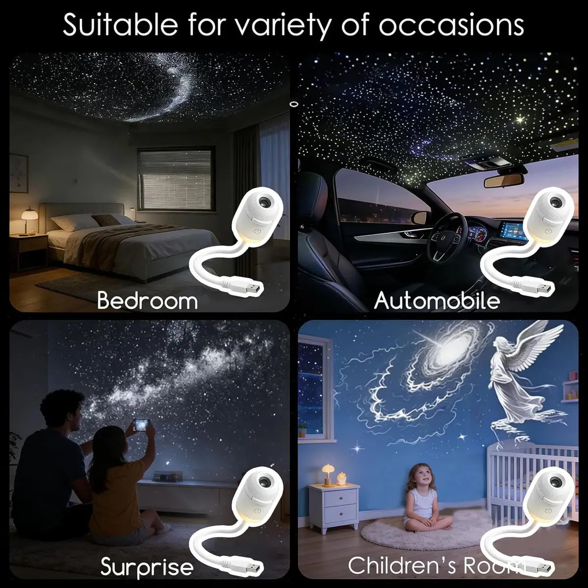 Proyector de Estrellas USB Compacto